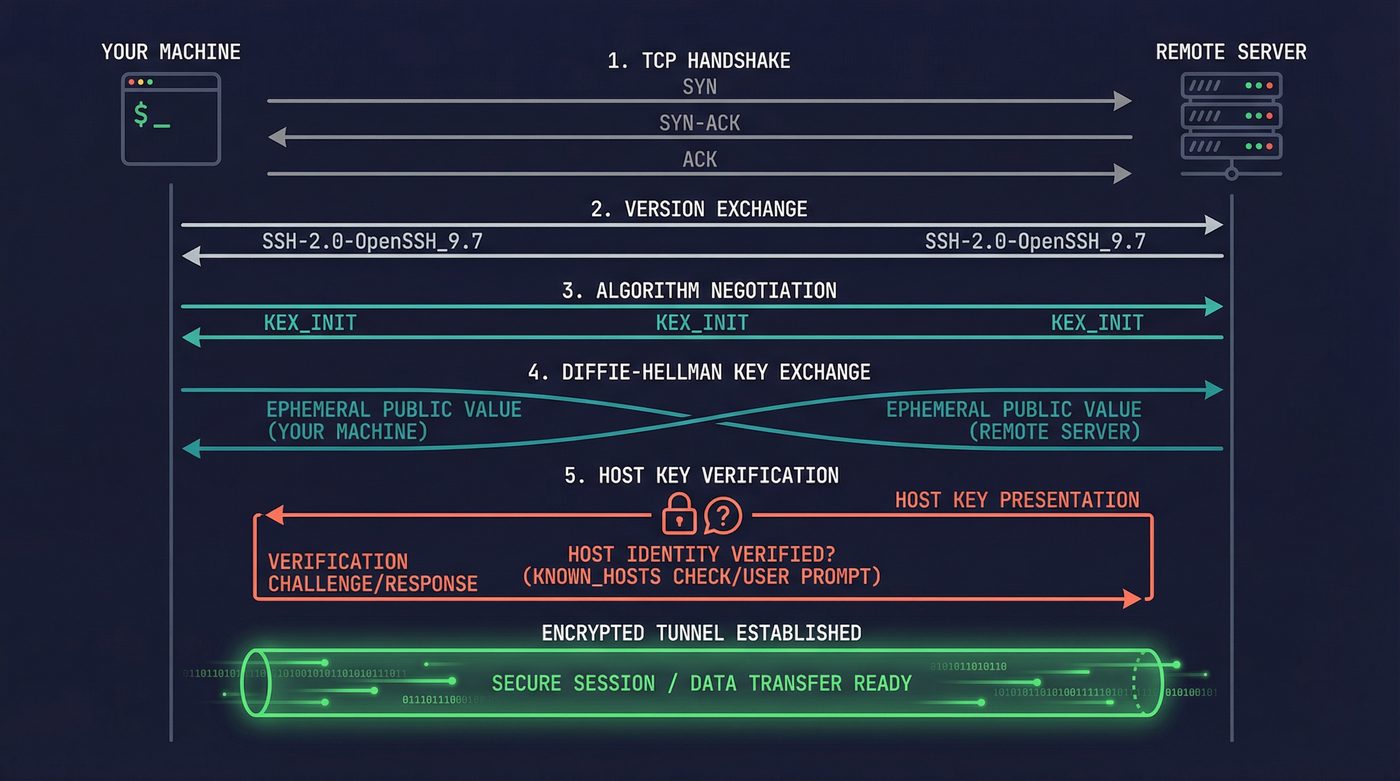 SSH connection handshake